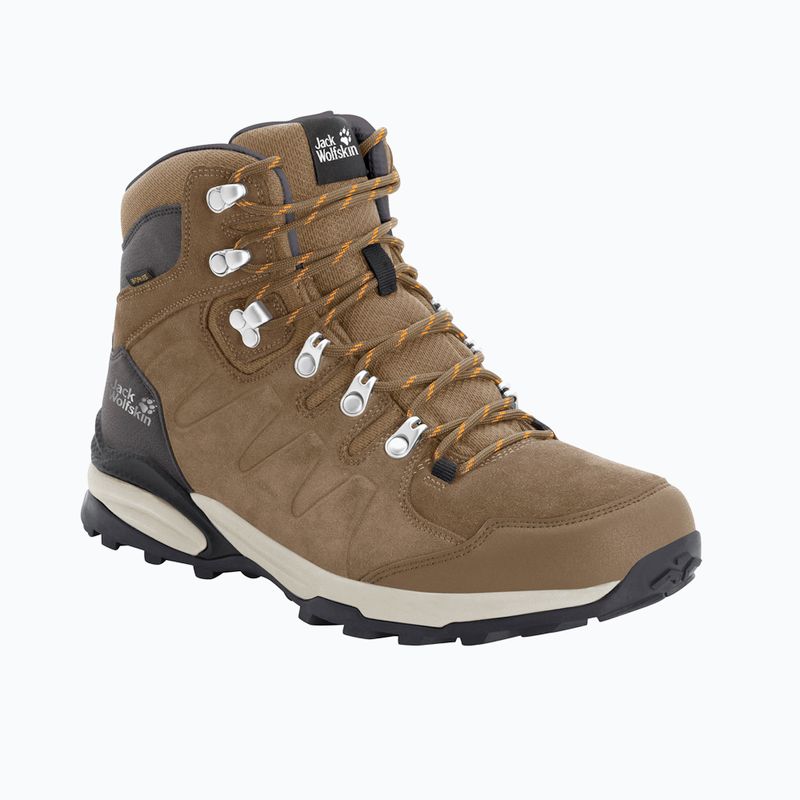 "Jack Wolfskin" moteriški trekingo batai Refugio Texapore Mid brown/apricot 11