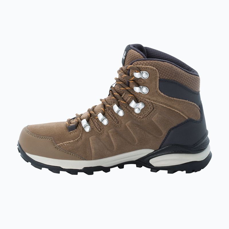 "Jack Wolfskin" moteriški trekingo batai Refugio Texapore Mid brown/apricot 13