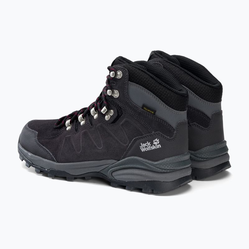 Jack Wolfskin moteriški trekingo batai Refugio Texapore Mid pilki 4050871 3