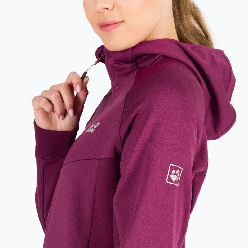Jack Wolfskin moteriški Hydro Grid Fleece megztiniai rožinės spalvos 1709911 5