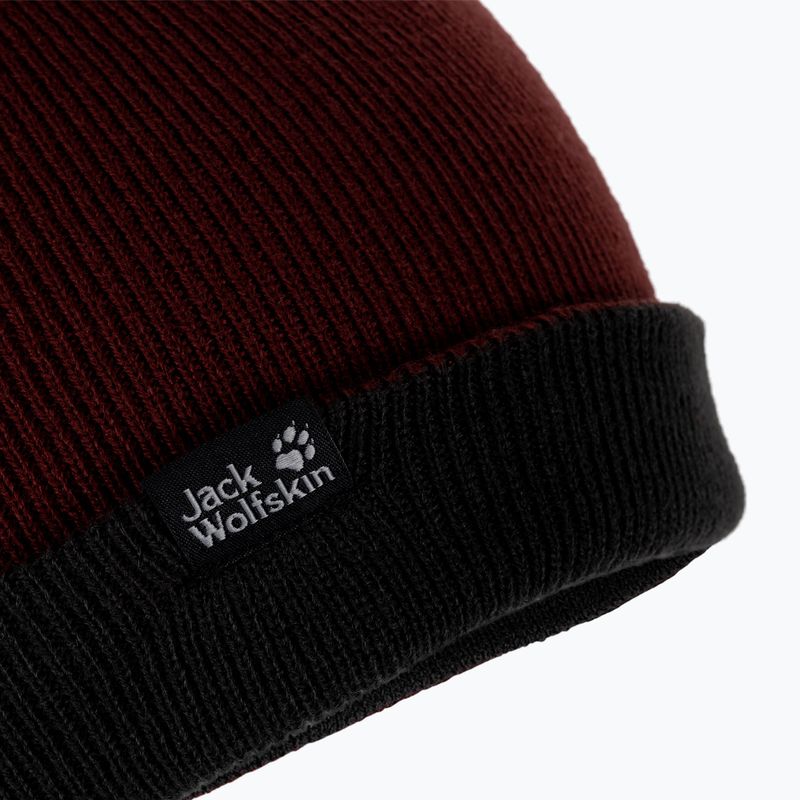 Jack Wolfskin Rib žieminė kepurė su snapeliu kaštoninės spalvos 1903891 5