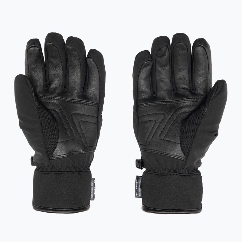 Reusch Storm R-Tex Xt slidinėjimo pirštinės juoda/juoda melanžas/neon žalia 2