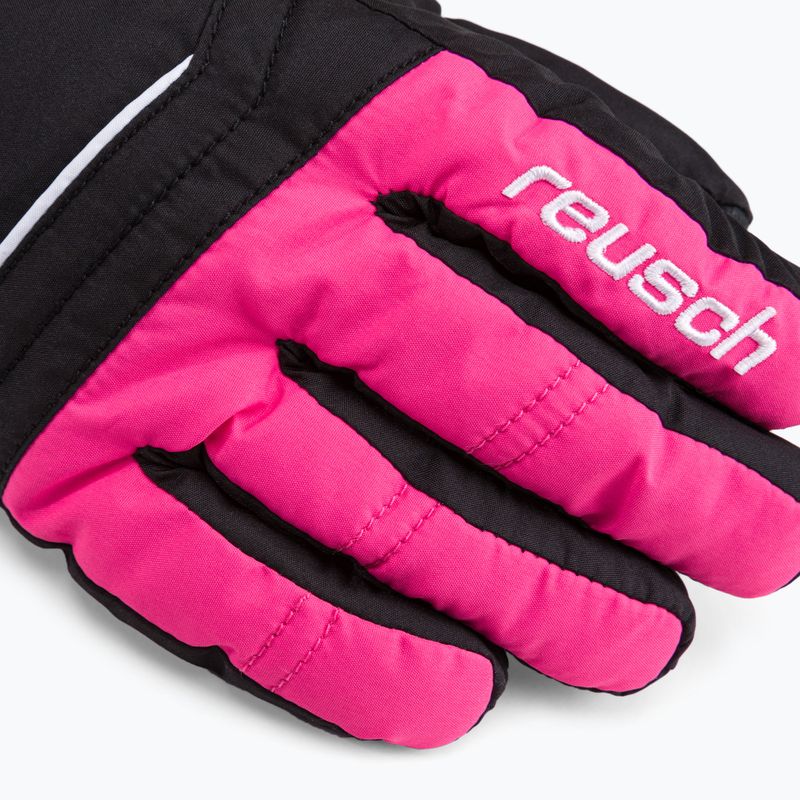 Reusch Alan vaikiškos slidinėjimo pirštinės juodos/rožinės spalvos 60/61/115 4