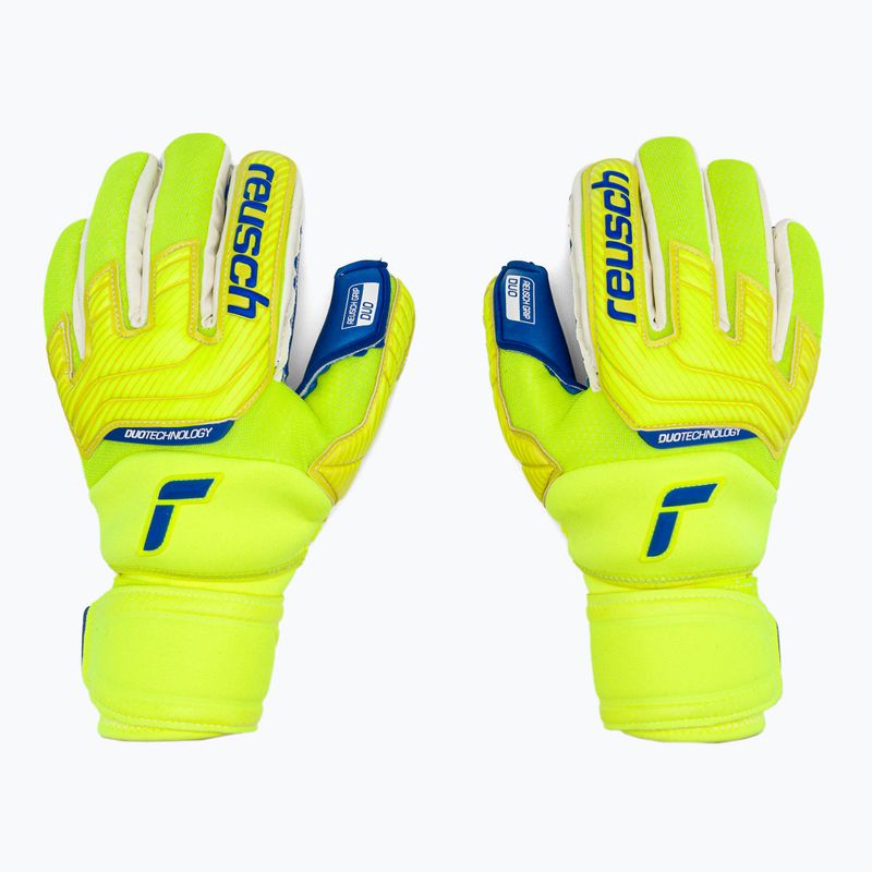 Reusch Attrakt Duo Ortho-Tec vartininko pirštinės geltonos 5270050