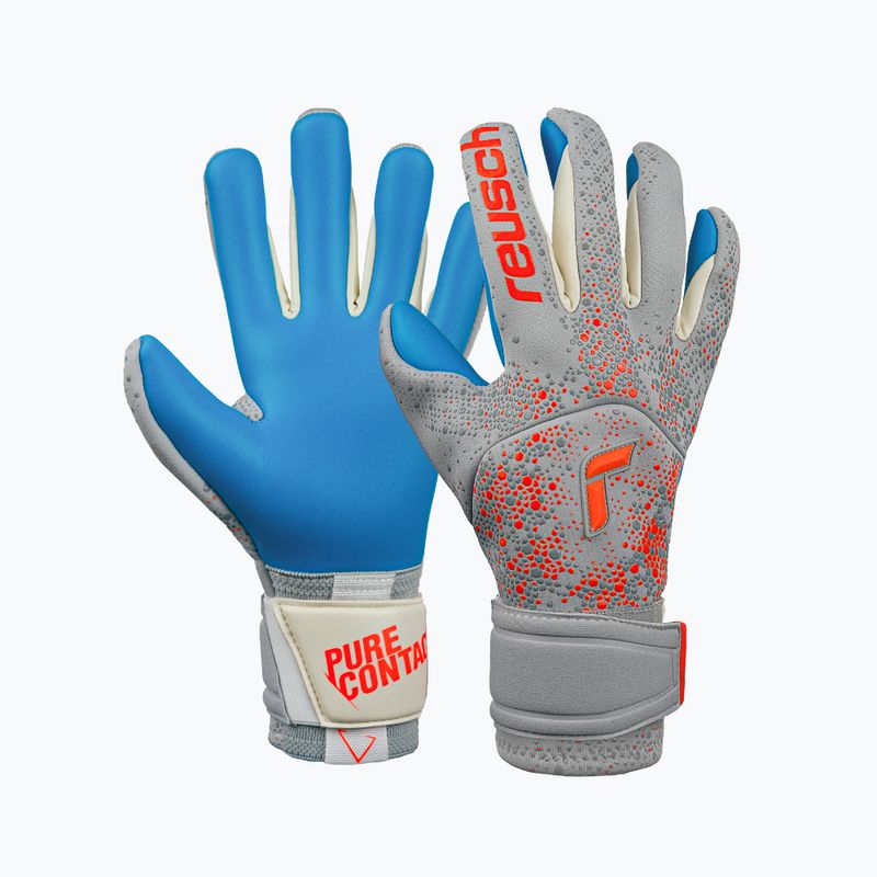 Reusch Pure Contact vartininko pirštinės Aqua 6026 pilkos 5270400-6026 6