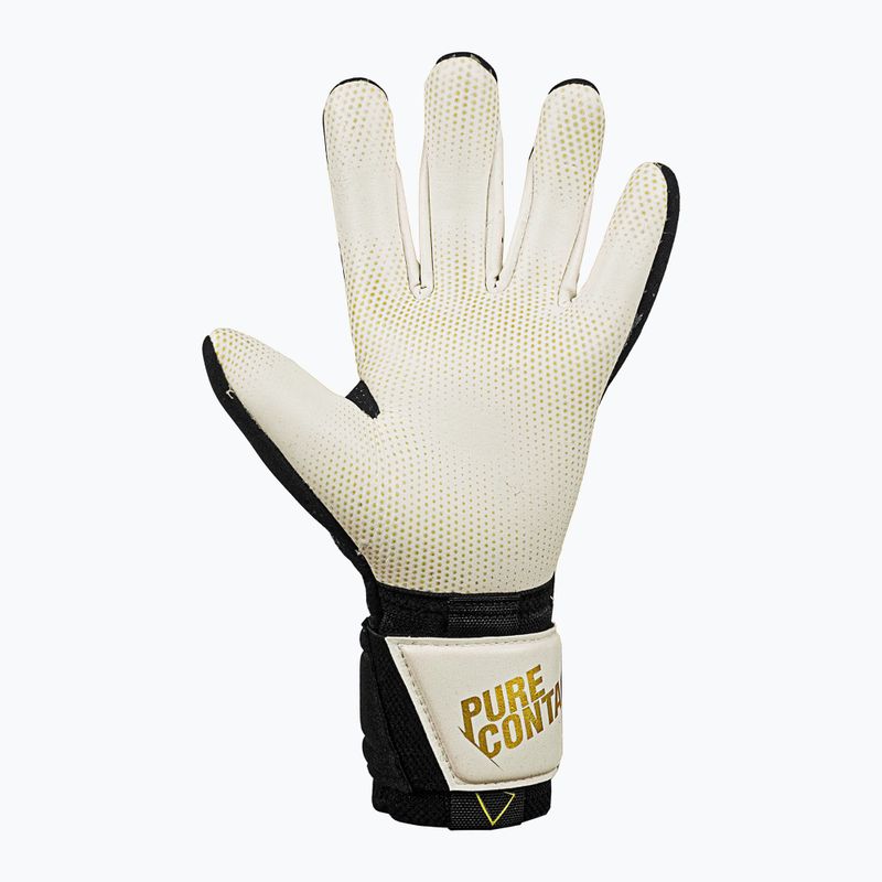 Reusch Pure Contact Gold X GluePrint vartininko pirštinės juodai auksinės 527075-7707 8