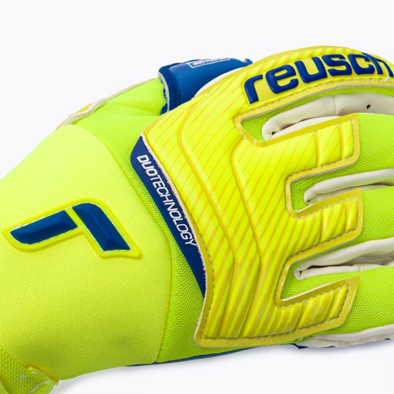 Reusch Attrakt Duo vartininko pirštinės geltonai mėlynos 5270055 3