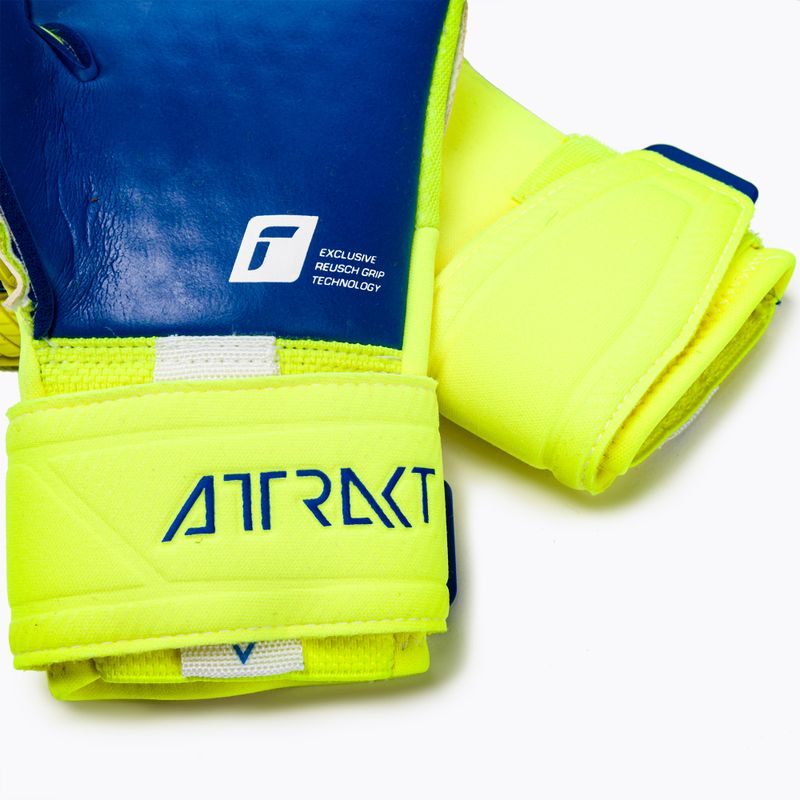 Reusch Attrakt Duo vartininko pirštinės geltonai mėlynos 5270055 4