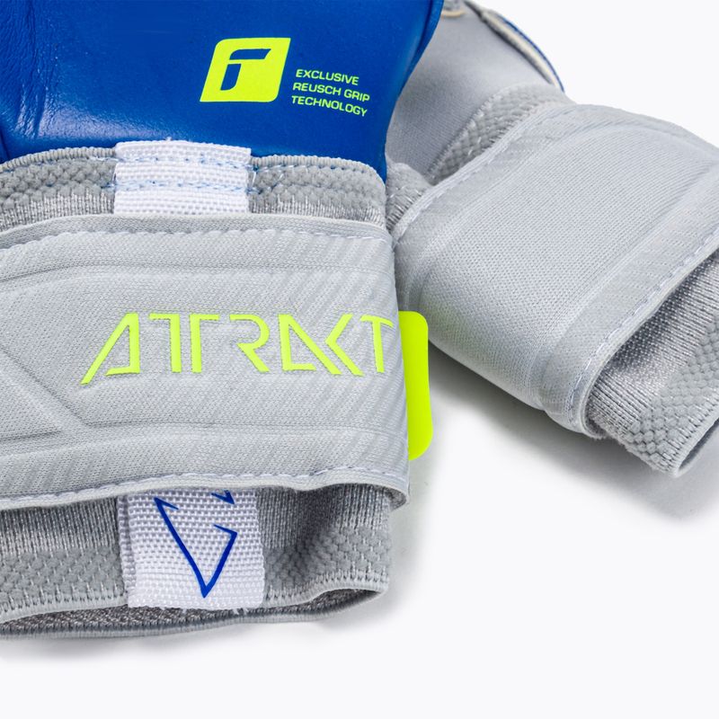 Reusch Attrakt Gold X Evolution Cut pilkos vartininko pirštinės 5270964 4