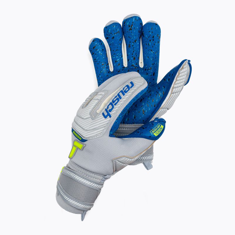 Reusch Attrakt Fusion Finger Support Guardian pilkos vaikiškos vartininko pirštinės 5272940