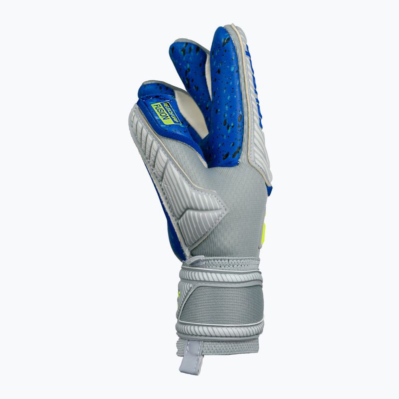 Reusch Attrakt Fusion Finger Support Guardian pilkos vaikiškos vartininko pirštinės 5272940 9