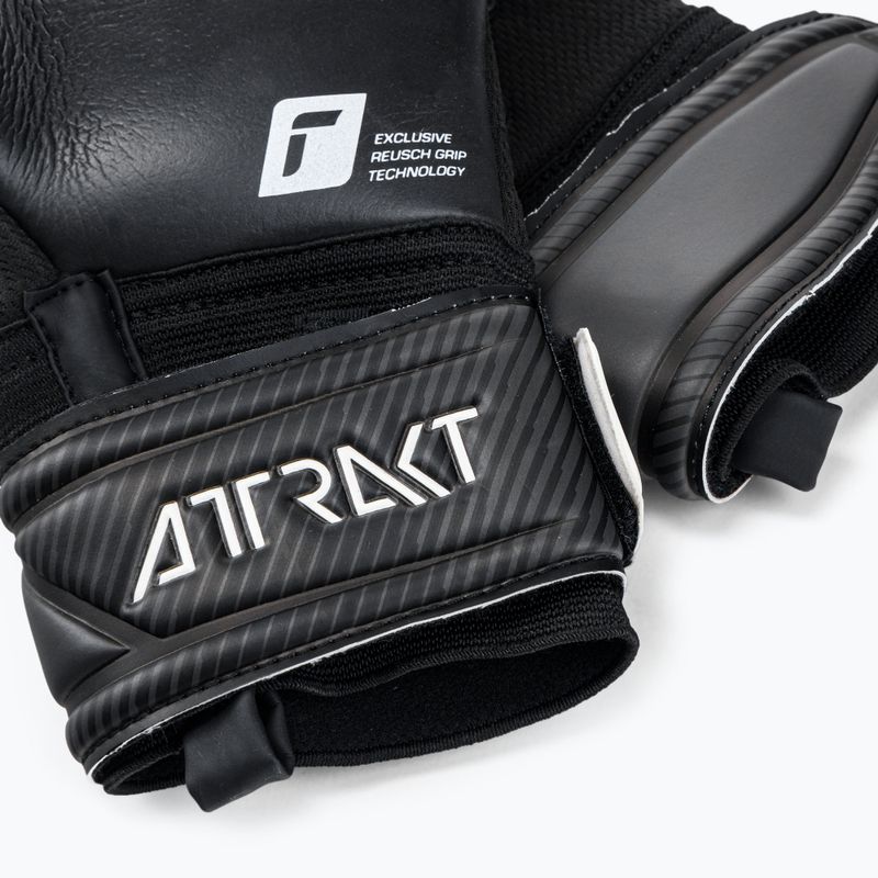 Reusch Attrakt Infinity Finger Support Vartininko pirštinės juodos 5270720-7700 4