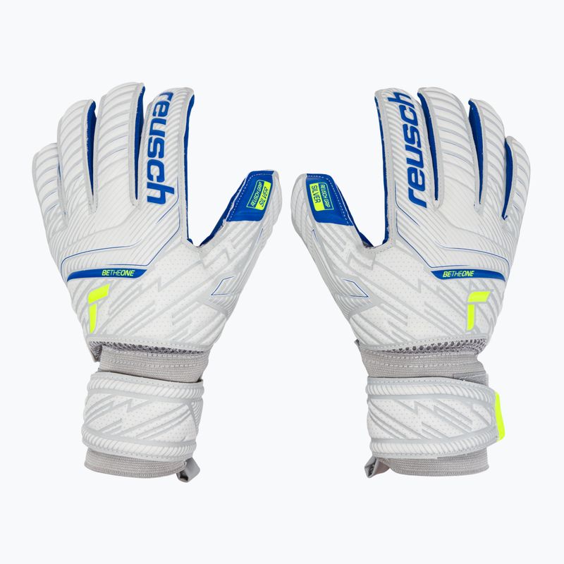 Reusch Attrakt Silver Roll Finger Junior vaikiškos vartininko pirštinės pilkos 5272217
