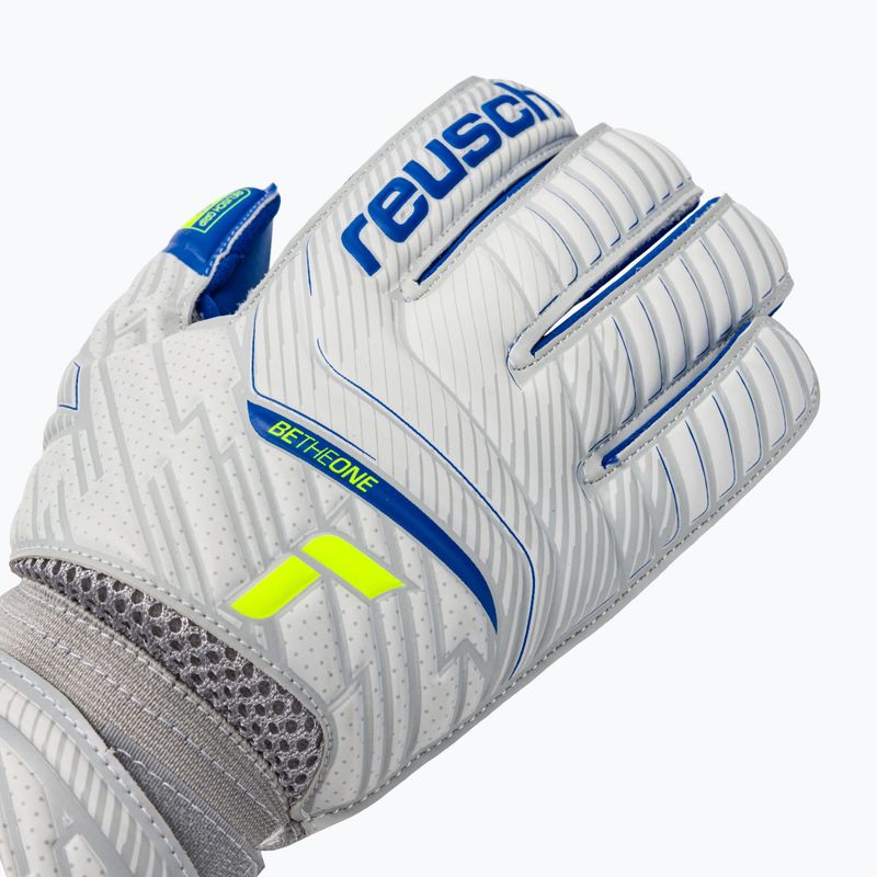 Reusch Attrakt Silver Roll Finger Junior vaikiškos vartininko pirštinės pilkos 5272217 3