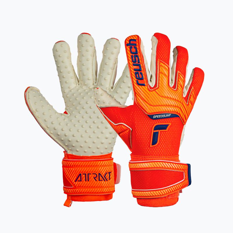 Reusch Attrakt SpeedBump vartininko pirštinės oranžinės 527039-2290 4