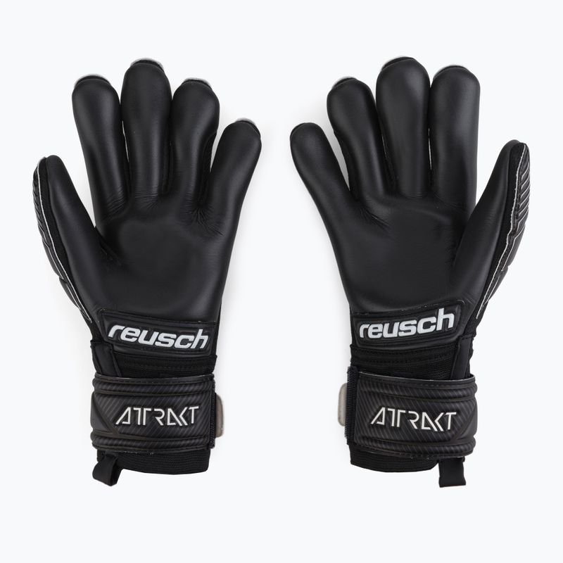 Reusch Attrakt Infinity Finger Support vaikiškos vartininko pirštinės juodos 5272720 2
