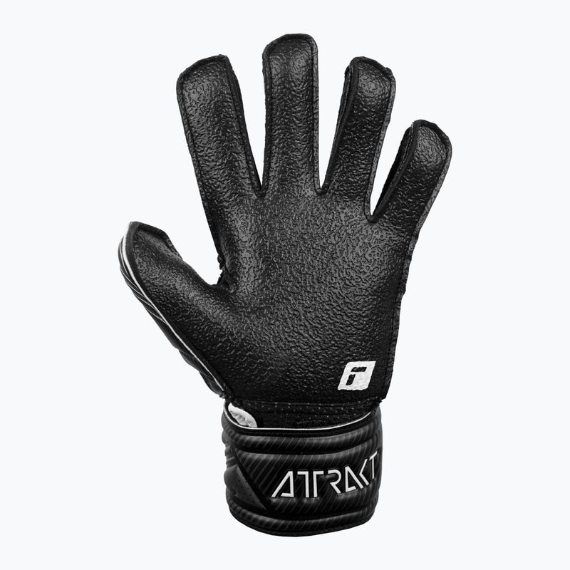 Reusch Attrakt Resist Finger Support Junior vaikiškos vartininko pirštinės juodos 5272610 8