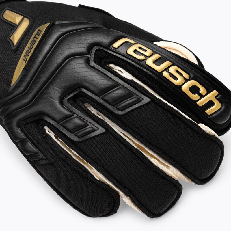 Reusch Attrakt Gold X GluePrint Ortho-Tec vartininko pirštinės juodos 5270970 5