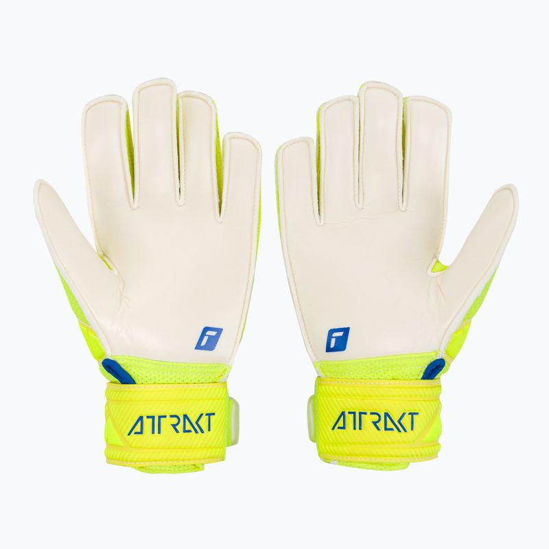 Reusch Attrakt Solid Junior vaikiškos vartininko pirštinės geltonos 5272515-2001 2