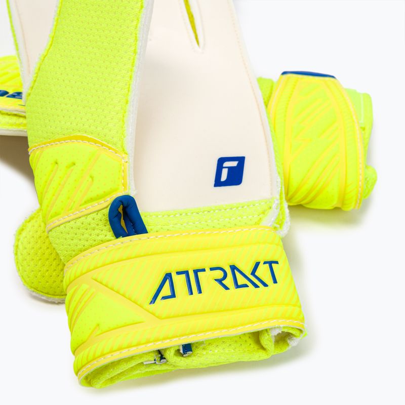 Reusch Attrakt Solid Junior vaikiškos vartininko pirštinės geltonos 5272515-2001 4