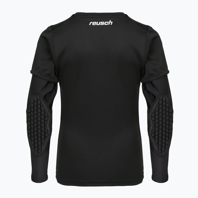 Vaikiški vartininko marškinėliai Reusch Goalkeeper Jersey Padded Junior black/silver 2