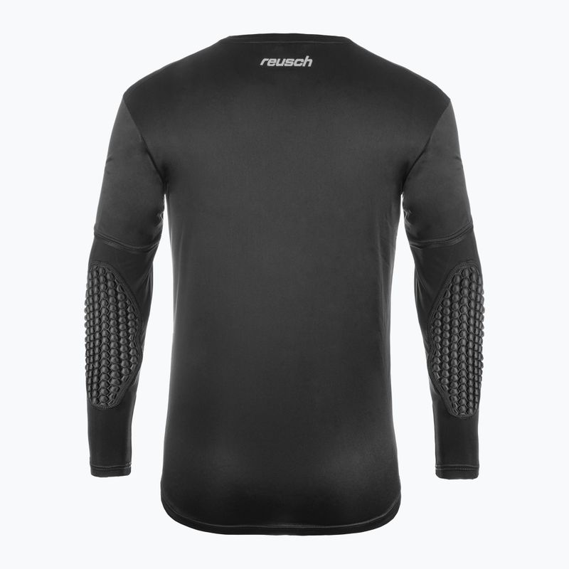 Vaikiški vartininko marškinėliai Reusch Goalkeeper Jersey Padded Junior black/silver 2