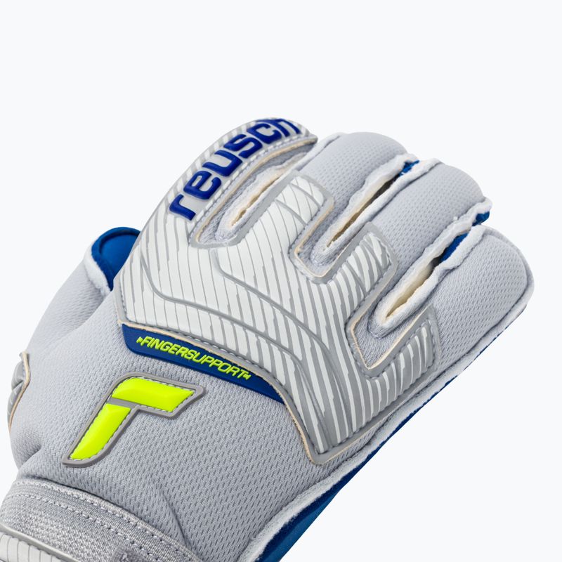 Reusch Attrakt Gold X Evolution Cut Finger Support Vartininko pirštinės pilkos 5270950 3