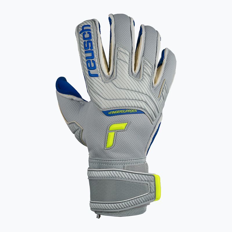 Reusch Attrakt Gold X Evolution Cut Finger Support Vartininko pirštinės pilkos 5270950 6