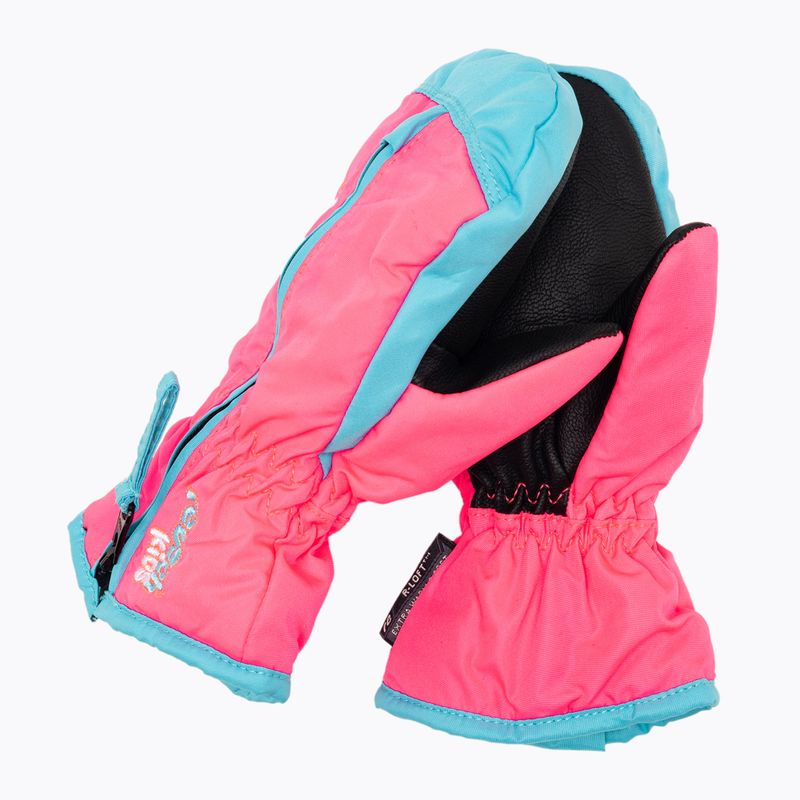 Reusch Ben Mitten vaikiškos slidinėjimo pirštinės knockout pink/bachelor button