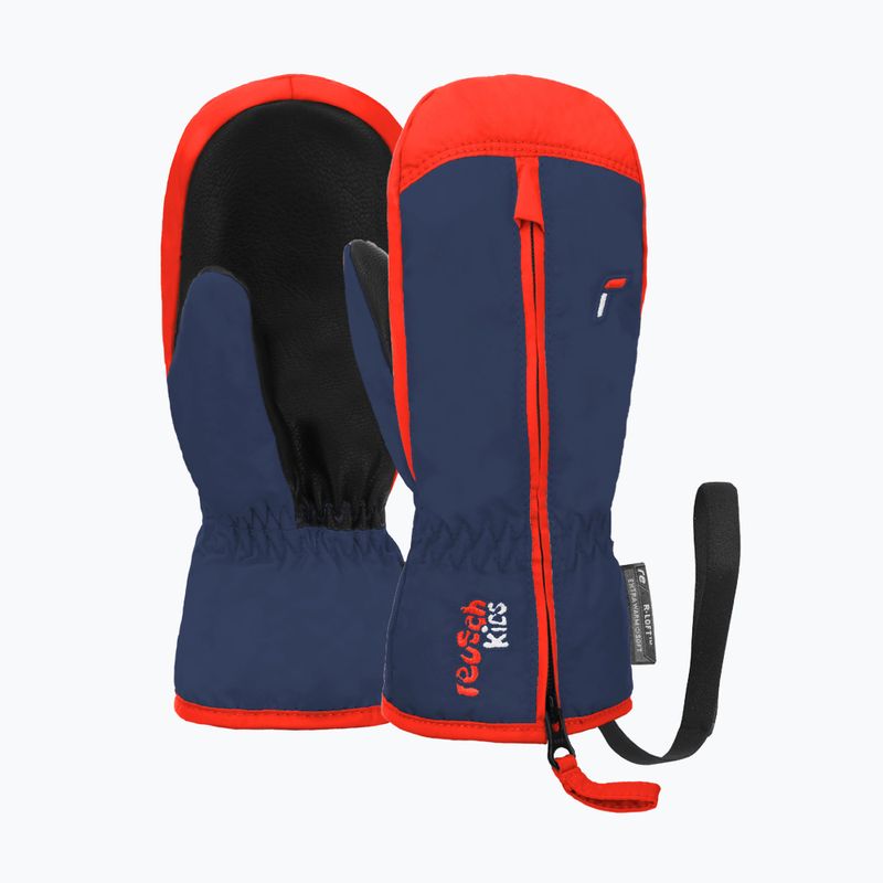 Vaikiškos slidinėjimo pirštinės Reusch Ben Mitten dress blue/cherry tomato