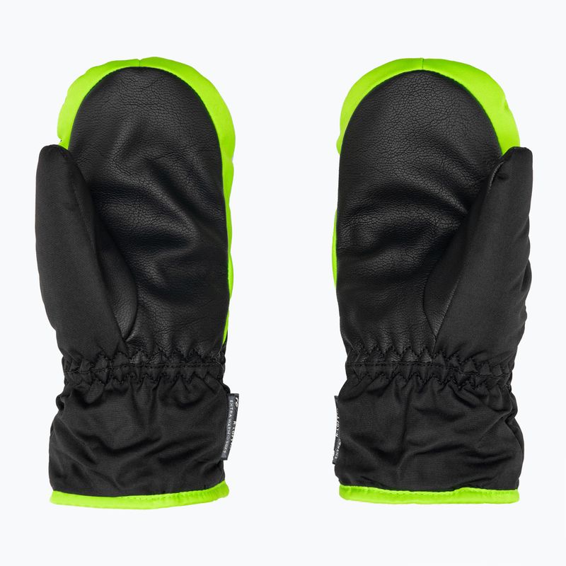 Vaikiškos slidinėjimo pirštinės Reusch Ben Mitten juoda/neon žalia 2