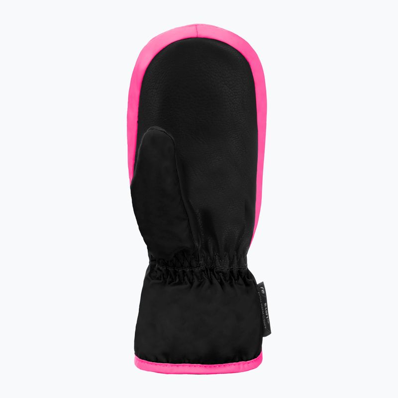 Vaikiškos slidinėjimo pirštinės Reusch Ben Mitten black/ knockout pink 3