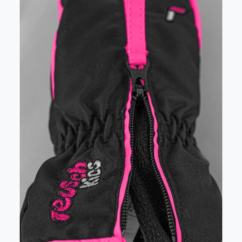 Vaikiškos slidinėjimo pirštinės Reusch Ben Mitten black/ knockout pink 5