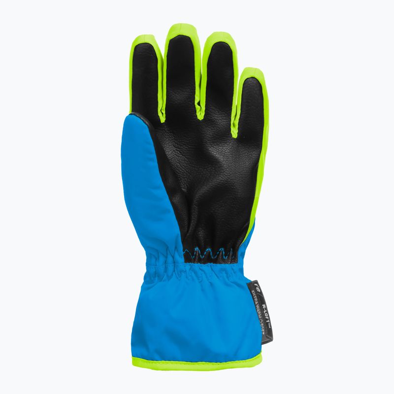Vaikiškos slidinėjimo pirštinės Reusch Ben brilliant blue/safety yellow 4