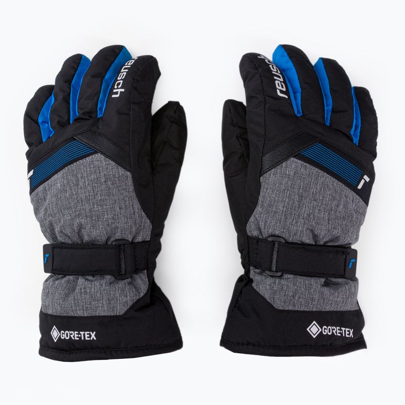 Reusch Flash Gore-Tex vaikiška slidinėjimo pirštinė juoda/juoda melanžinė/brilliant blue 3