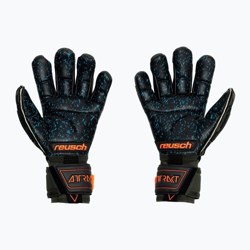 Reusch Attrakt Freegel Fusion Ortho-Tec vartininko pirštinės žalios 5370090-5555 2