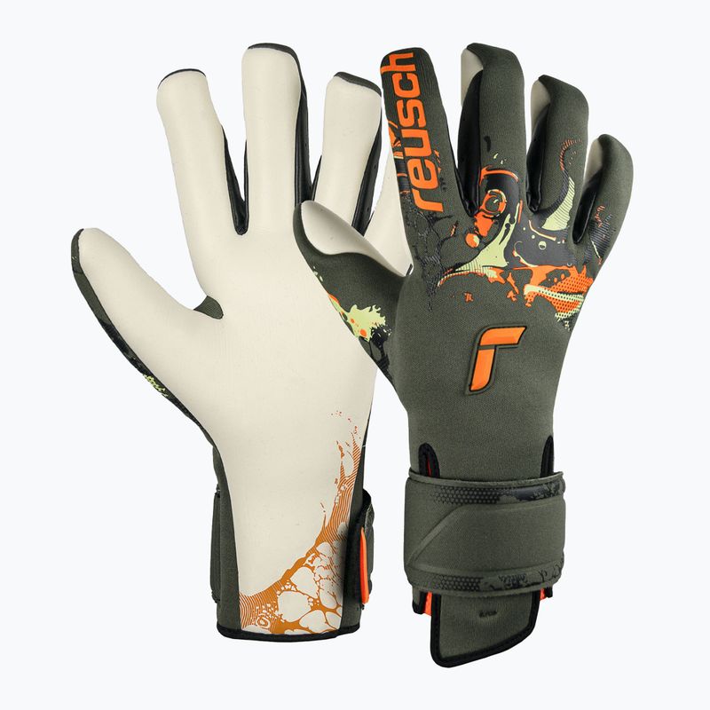 Reusch Pure Contact Gold X Adaptive Flex vartininko pirštinės žalios 5370015-5556 6