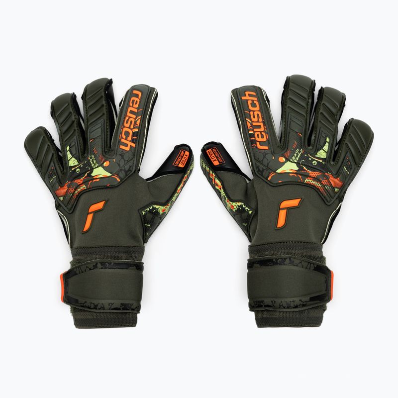 Reusch Attrakt Gold X Evolution Cut vartininko pirštinės žalios 5370064-5555