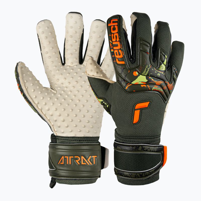 Reusch Attrakt Speedbump vartininko pirštinės žalios 5370039-5556 6