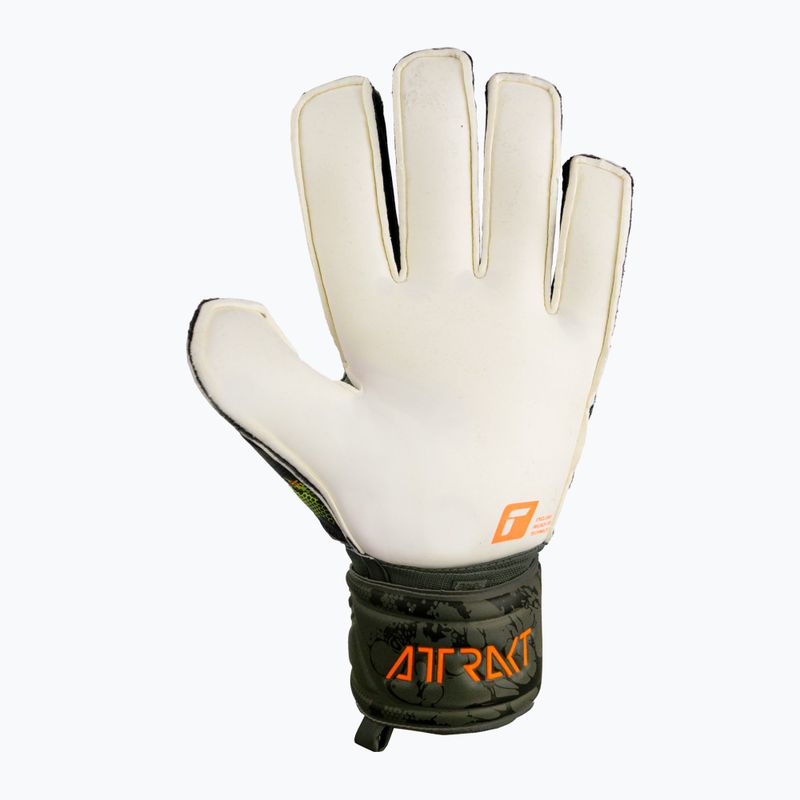 Reusch Attrakt Grip Finger Support vartininko pirštinės žalios-oranžinės 5370010-5556 7