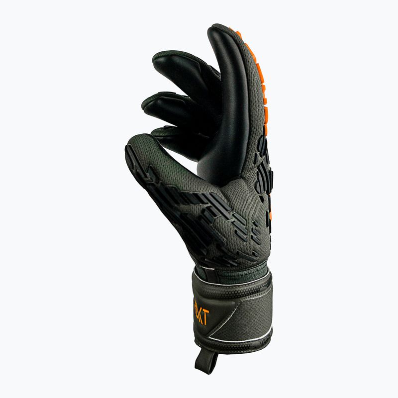 Reusch Attrakt Freegel sidabrinės žaliai oranžinės vartininko pirštinės 5370035-5555 6