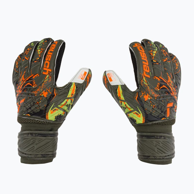 Reusch Attrakt Grip vartininko pirštinės žalios 5370018-5556