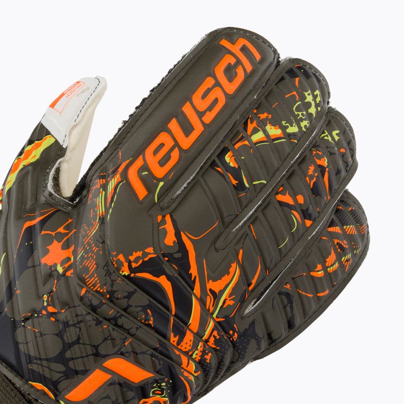 Reusch Attrakt Grip vartininko pirštinės žalios 5370018-5556 3