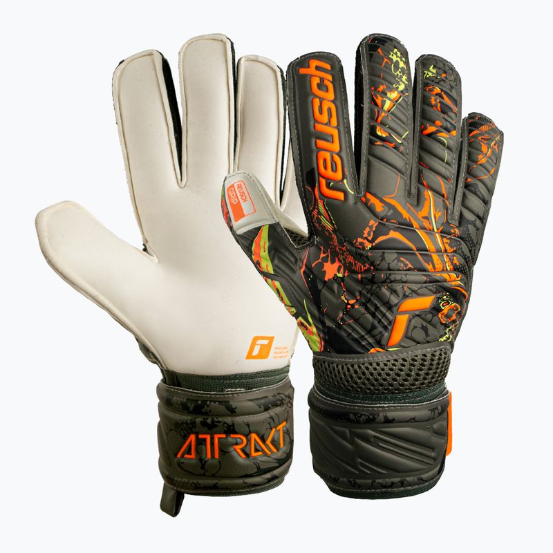 Reusch Attrakt Grip vartininko pirštinės žalios 5370018-5556 4