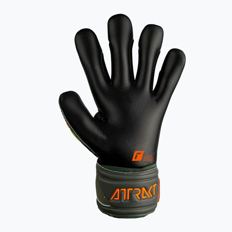 Reusch Attrakt Gold X Finger Support Junior vartininko pirštinės žalia-juoda 5372050-5555 6