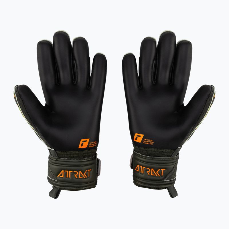 Reusch Attrakt Gold X Junior vartininko pirštinės žalia-juoda 5372055-5555 2