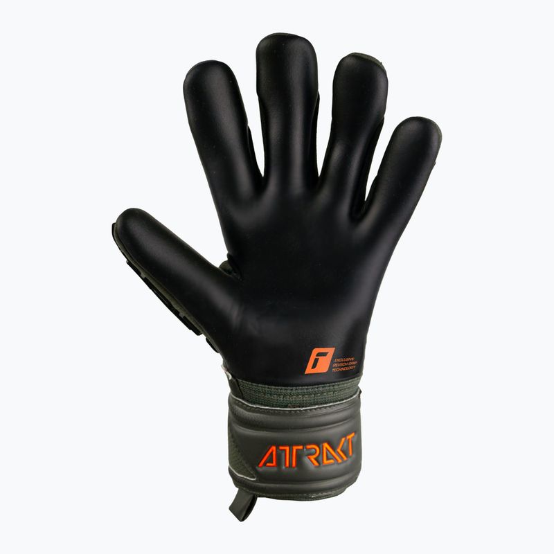Reusch Attrakt Freegel Silver Junior vartininko pirštinės juodai žalios 5372035-5555 6