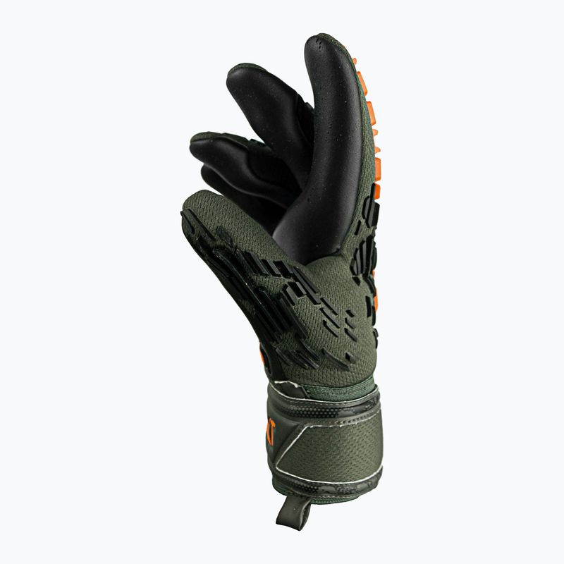 Reusch Attrakt Freegel Silver Junior vartininko pirštinės juodai žalios 5372035-5555 7