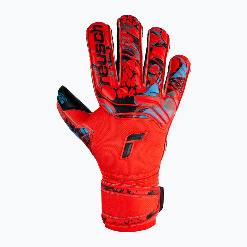 Reusch Attrakt Gold X Evolution Cut Finger Support vartininko pirštinės raudonos 5370950-3333 4