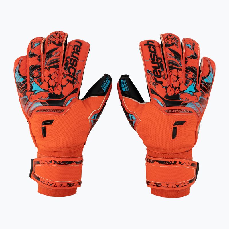 Reusch Attrakt Gold X Evolution Cut Finger Support vartininko pirštinės raudonos 5370950-3333